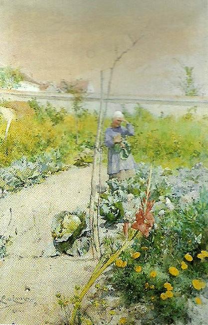 Carl Larsson i kakstradgarden China oil painting art